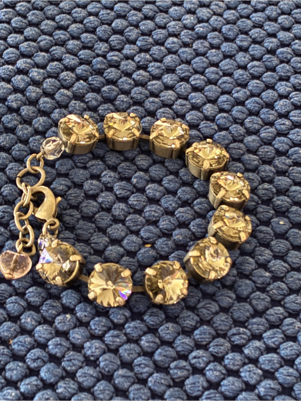 Sabika silver Swarovski Crystal Link Bracelet, retired
